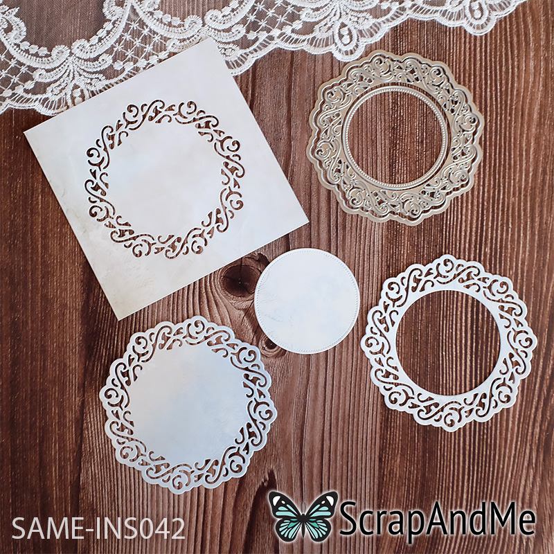 Die Napkin 42 - dia 9,9 cm/9,4 cm/5,9 cm