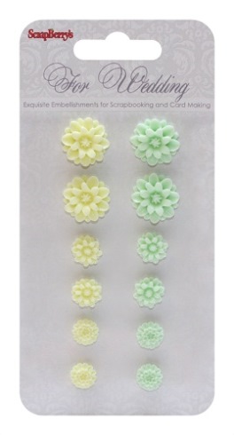 Set of chrysanthemums, For Wedding 1 (resin)