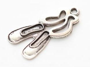 Charms set Ballet Flats 12*25mm, 10 pcs