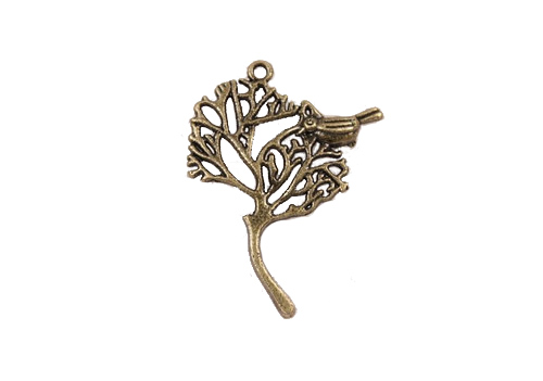 Metal charms set BIRD ON THE BRANCH 29*41mm, 10pcs, bundle Metal charms set BIRD ON THE BRANCH 29*41mm, 10pcs, bundle