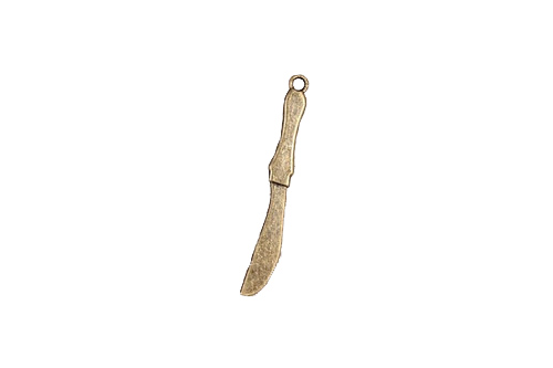 Metal charms set KNIFE 54*6mm, 10pcs
