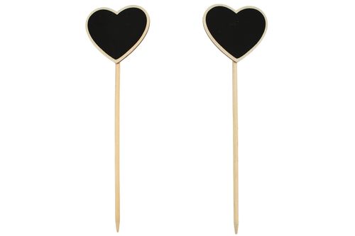 Set of Chalkboard Hearts (Lollipop Style) (6.5*5.5*22cm) (2 Piece Set) (clr 70)