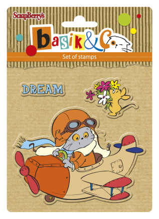 Basik's New Adventure Set of stamps (10.5*10.5cm) - Let's Fly (clr 70)
