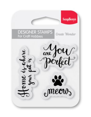 Set of clear stamps (7*7cm) - Meow