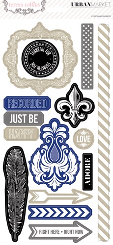 Urban Market Chipboard Elements (29 pieces per pack)