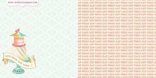Let Them Eat Cake (Single 12X12 Paper Sheet)