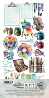 Extras to Cut Set 10 – 30,5x15 cm Art 2, 250 gsm, mirror print (6 sheets, 6 designs)