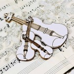Chipboard Violin set, Behind Closed Doors, 10cm; 6,5cm; 5cm Chipboard Violin set, Behind Closed Doors, 10cm; 6,5cm; 5cm
