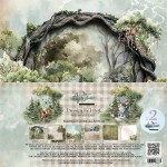 Doubled Paper Collection Set 30,5x30,5 cm Friends of the Forest, 250 gsm (12 sheets, 12 designs, 2x6 double-sided sheets, bonus design 30x15 cm on the