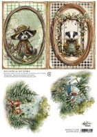 Rice paper 3, Friends of the Forest, A4 (21x29,7cm) 25-30g