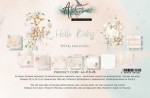 Paper Collection Set 20,3x20,3 cm Hello Baby, 190 gsm (18 sheets, 18 designs, 2x9 double-sided sheets, 1x bonus design 20x15 cm on the cover)