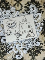 Chipboard 4, Halloween Palette Paper, sheet 12x9cm