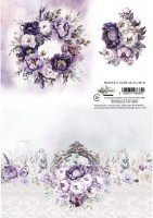 Rice paper 1, In Purple Colors, A4 (21x29,7cm) 25-30g