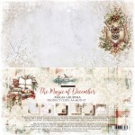Paper Collection Set 30,5x30,5 cm The Magic of December, 250 gsm (6 double-sided sheets, 12 designs, bonus design 30x15 cm on the cover)