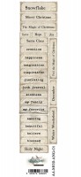 Fabric inscriptions ENG The Magic of December 7x32 cm (waterproof, synthetic, +/-2mm, 100% polyester)