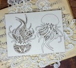 Chipboard Jellyfish, Ocean Blue, 17x12,5cm, 2 layers