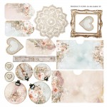 Fabric extras to cut 1, Romantic Boho, (1 sheet 32x32cm, album pockets)