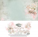 Paper Collection Set 30,5x30,5 cm Soul of Spring, 250 gsm (6 double-sided sheets, 12 designs, bonus design 30x15 cm on the cover)