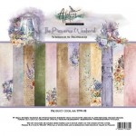 Paper Collection Set 20,3x20,3cm The Provence Weekend, 190 gsm (24 sheets, 12 designs, 4x6 double-sided sheets, 4x bonus design on the cover)