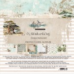 Doubled Paper Collection Set 20,3x20,3 cm Wild Adventures, 190 gsm (24 sheets, 12 designs, 4x6 double-sided sheets, 1x bonus design 20x15 cm on the cover)