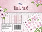 Paper Collection Set 15cm*20cm Think Pink! g 250 gsm (36 double-sided sheets, 18 designs, bonus design on the cover) (clr 20)