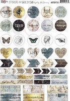 Stickers Back in Time (ENG) A4 (1 sheet) (clr 20)