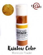 Rainbow - Yelow Amber Duo, watercolor powder with sealer, 28 g