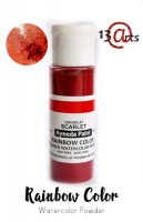Rainbow - Scarlet, watercolor powder with sealer, 28 g