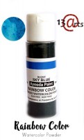 Rainbow - Sky Blue, watercolor powder with sealer, 28 g