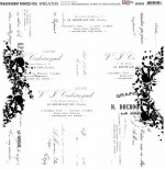 Transparent foil the Wreaths, Unforgettable 30x30x0,25 cm, matte black print (1 sheet) (clr 30)