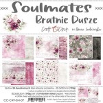 Paper Collection Set 20,3x20,3cm Soulmates, 190 gsm (24 sheets, 12 designs, 4x6 double-sided sheets + bonus design on the cover)