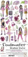 Extras to Cut Set – Teenagers – Soulmates, 15,5x30,5cm, mirror print, 250 gsm (18 sheets, 9 designs, 2x9 double-sided sheets + bonus design on the cover)