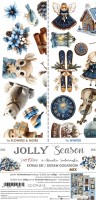 Extras to Cut Set – Mix – Jolly Season,15,75x30,5cm, mirror print, 250 gsm (18 sheets, 18 designs – all Flowers and Winter sheets x1 + 3x bonus des
