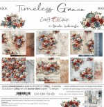 Paper Collection Set 30,5x30,5cm Timeless Grace, 250 gsm (6 double-sided sheets, 12 designs, bonus design 30,5x30,5 cm on the cover)