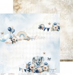 Double-sided papers 30,5x30,5cm Baby Boy Universe – sheets 01-06, 250 gsm (60 sheets, 10pcs of each design)