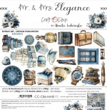 Extras to Cut Set – Elegance – Mr And Mrs Elegance, 30,5x31,5cm, mirror print, 250 gsm (8 sheets, 4 designs, 2x4 double-sided sheets + 2x bonus on