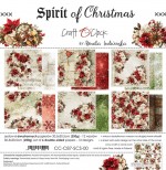Paper Collection Set 30,5x30,5cm Spirit Of Christmas, 250 gsm (6 double-sided sheets, 12 designs, bonus design 30,5x30,5 cm on the cover)