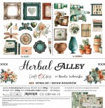 Extras to Cut Set – MIX – Herbal Alley, 30,5x31,5cm, mirror print, 250 gsm (8 double-sided sheets, 8 designs, all Alley and Herbal sheets + 3x bon
