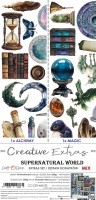 Creative Extras Set MIX 03 – Supernatural World,15,75x30,5cm, mirror print, 250 gsm (18 sheets, 18 designs – all Alchemy and Magic sheets x1+ 3x bonus designs on the cover)