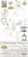 Charming Premium Extras Set -Wedding, 15,5x30,5cm (12 sheets, 6 designs: 2xeach sheet; 1x6 sheets with clear glitter, 250g + bonus design on the cover)