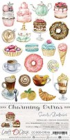 Charming Extras Set - Sweets, 15,5x30,5cm (12 sheets, 6 designs: 2xeach sheet, 250g + bonus design on the cover)