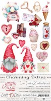 Charming Extras Set - In Love, 15,5x30,5cm (12 sheets, 6 designs: 2xeach sheet, 250g + bonus design on the cover)