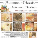 Paper Collection Set 20,3x20,3cm Autumn Moods, 190 gsm (24 sheets, 12 designs, 4x6 double-sided sheets + bonus design on the cover)