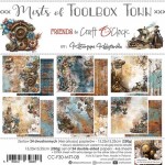 Paper Collection Set 15x15cm Mists Of Tollbox Town, 250 gsm (24 sheets, 12 designs, 4x6 double-sided sheets, bonus design - 2 sheets)