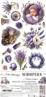 Extras to Cut Set – Flowers & More – Heritage Whispers,15,75x30,5cm, mirror print, 250 gsm (18 sheets, 9 designs, 2x9 double-sided sheets + 2x bonus on the cover)