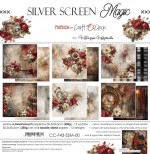 Paper Collection Set 30,5x30,5cm Silver Screen Magic, 250 gsm (6 double-sided sheets, 12 designs, bonus design 30,5x30,5 cm on the cover)