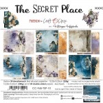Paper Collection Set 15x15cm The Secret Place, 250 gsm (24 sheets, 12 designs, 4x6 double-sided sheets, bonus design - 2 sheets)