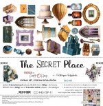 Extras to Cut Set – Secret – The Secret Place, 30,5x31,5cm, mirror print, 250 gsm (8 sheets, 4 designs, 2x4 double-sided sheets + 2x bonus on the c