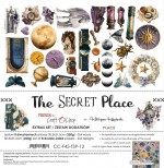 Extras to Cut Set – Place – The Secret Place, 30,5x31,5cm, mirror print, 250 gsm (8 sheets, 4 designs, 2x4 double-sided sheets + 2x bonus on the co
