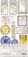 Junk Journal Set Summer Flowers, 15,5x30,5cm, 250 gsm (12 sheets, 6 designs, 2x6 double-sided sheets + bonus design on the cover)